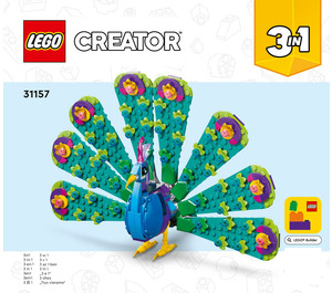 LEGO Exotic Peacock Set 31157 Instructions