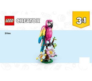 LEGO Exotic Pink Parrot 31144 Instructions