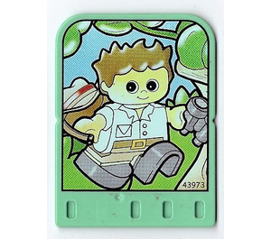 LEGO Explore Story Builder Jungle Jam Story Card with boy pattern (42177 / 43973)