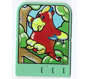 LEGO Explore Story Builder Jungle Jam Story Card with parrot pattern (42178 / 43974)