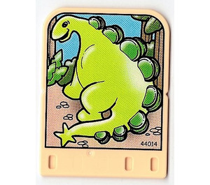 LEGO Explore Story Builder Meet the Dinosaurus story card met light green Dinosaurus Patroon (44014)