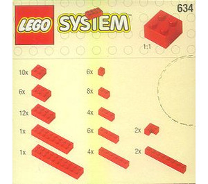 LEGO Extra Bricks in Red 634