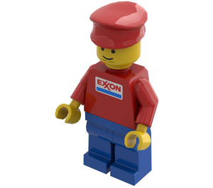 LEGO Exxon Fuel Tank Operator Minifigurka