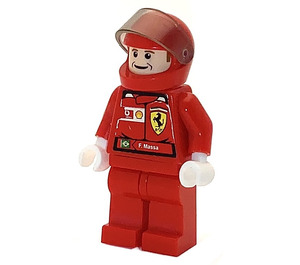 LEGO F. Massa con Torso Pegatinas y Plano Rojo Casco Minifigura