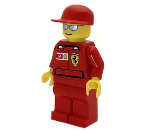 LEGO F1 Ferrari Engineer con Busto Adesivi Minifigure