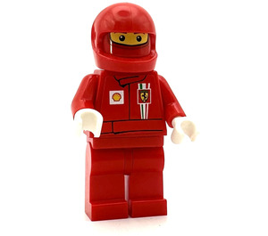 LEGO F1 Ferrari Pit Crew Member - with Torso Stickers on Front and Back Minifigure