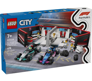 LEGO F1 Garage & Mercedes-AMG & Alpine Cars 60444