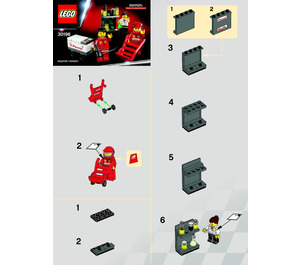 LEGO F1 Shell Pit Crew Set 30196 Instructions