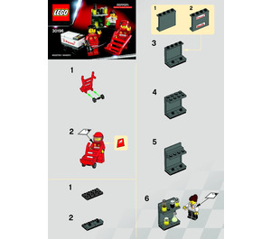 LEGO F1 Shell Pit Crew 30196 Anweisungen