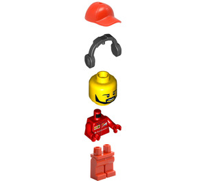 LEGO F14 T & Scuderia Ferrari Truck Crew Member avec Beard Figurine
