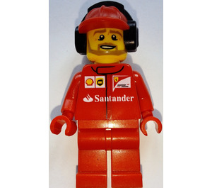 레고 F14 T & Scuderia Ferrari Truck Crew Member ~와 함께 수염 미니피규어