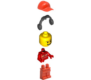 LEGO F14 T & Scuderia Ferrari Truck Crew Member avec Open Smile Figurine
