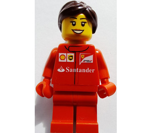 LEGO F14 T & Scuderia Ferrari Truck Weiblich Crew Member Minifigur