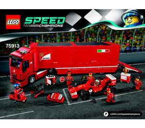 LEGO F14 T & Scuderia Ferrari Truck Set 75913 Instructions