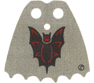 LEGO Fabric Scalloped Cape with Bat