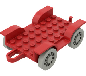LEGO Fabuland Car Chassis 8 x 6.5 (Complete) (4796)