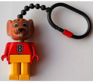 LEGO Fabuland Mouse 2 Key Chain - Plastic Chain, No Logo