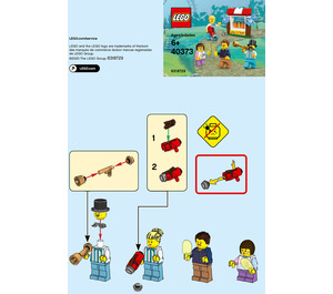 LEGO Fairground Accessoire Set 40373 Instructions