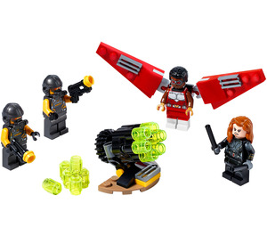 LEGO Falcon & Noir Widow Team-En haut 40418