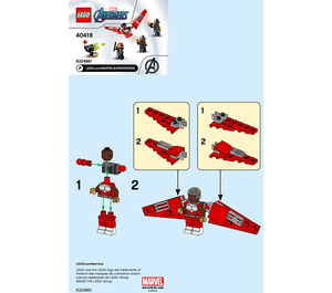 LEGO Falcon & Black Widow Team-Up Set 40418 Instructions