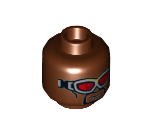 LEGO Falcon Minifigure Head (Recessed Solid Stud) (3626 / 26147)