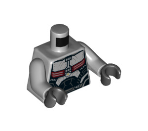 LEGO Falcon met Grijs Pak en Donkerrood Vleugels Minifiguur Torso (973 / 76382)