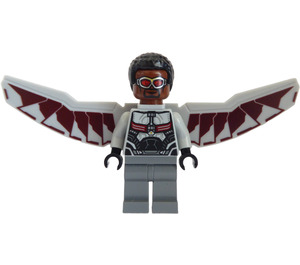 LEGO Falcon mit Grau Anzug und Dunkelrot Flügel Minifigur