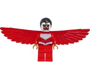 LEGO Falcon med Rød Dragt og Vinger Minifigur