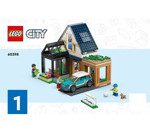 LEGO Family House en Electric Auto 60398 Instructions