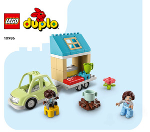 LEGO Family House on Wheels Set 10986 Instructions