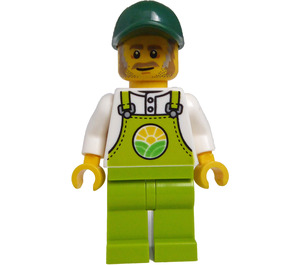 LEGO Landmand Horace med Lime Overalls Minifigur