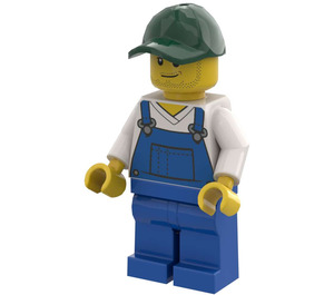 LEGO Farmer, Male with Dark Green Cap Minifigure