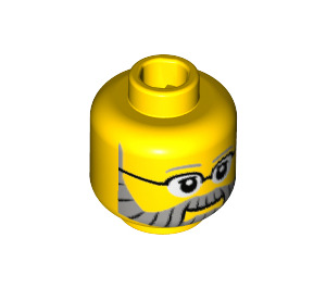 LEGO Farmer Minifigure Head (Recessed Solid Stud) (3626 / 24687)