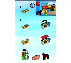 LEGO Farmer Set 7566 Instructions