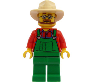 LEGO Farmer with Beard and Glasses Minifigure