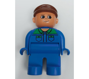LEGO Farmer with blue legs and top