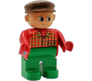 LEGO Farmer mit Brown Deckel