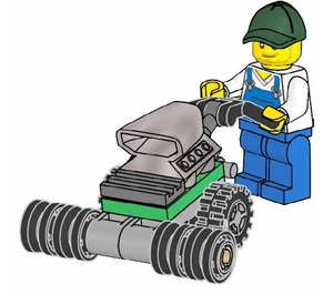 LEGO Farmer with lawn mower Set 952404