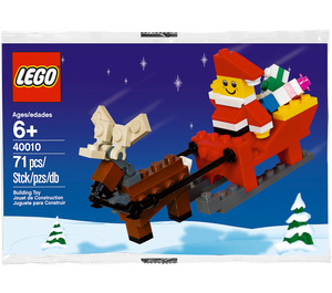 LEGO Father Christmas mit Sledge Building Set 40010 Packaging