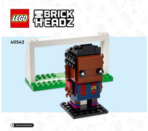 LEGO FC Barcelona Go Brick Me Set 40542 Instructions