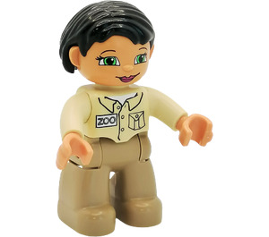 LEGO Femmina Animale Care Worker Figura Duplo