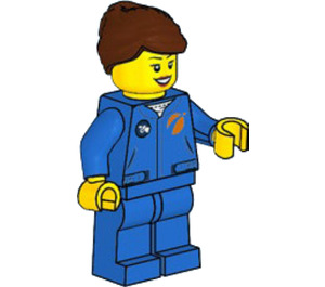 LEGO Female Astronaut dans Bleu Flight Suit Figurine