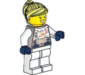 LEGO Weiblich Astronaut Minifigur