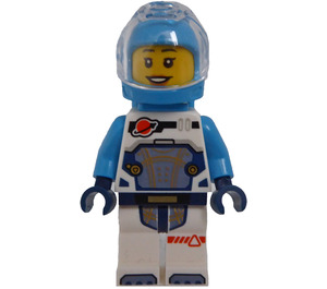 LEGO Vrouwelijk Astronaut met Donker azuurblauw Helm Minifiguur