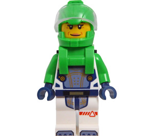 LEGO Female Astronaut met Green Helm minifiguur