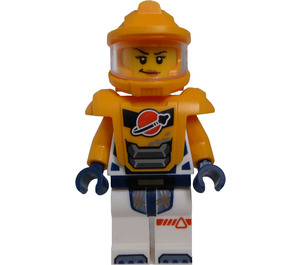 LEGO Female Astronaut with Orange Helmet Minifigure