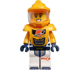 LEGO Female Astronaut with Orange Helmet Minifigure