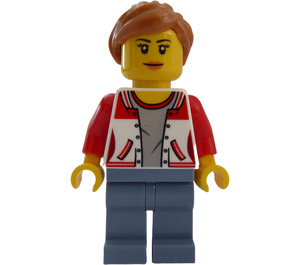 LEGO Vrouwelijk Bus Passagier Minifiguur