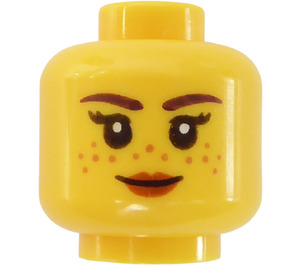 LEGO Female Centaur head (Recessed Solid Stud) (3626)