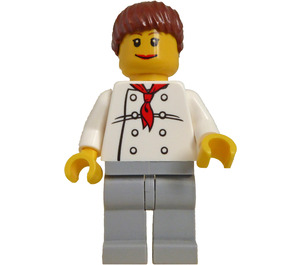 LEGO Weiblich Chef mit Pferdeschwanz Haar Minifigur